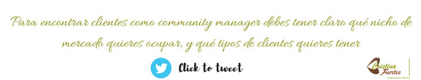 encontrar clientes como community manager